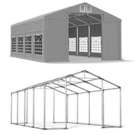 Pawilony ogrodowe - Namiot Imprezowy Całoroczny 4x8x2,5 Szary WINTER ISD - miniaturka - grafika 1