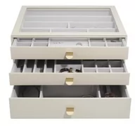 Pudełka i szkatułki - Pudełko na biżuterię z szufladami Oatmeal Supersize Stackers - miniaturka - grafika 1