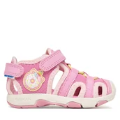 Buty dla dziewczynek - Sandały Geox B Sandal Multy Girl B650DA 01450 C8F2M M Różowy - miniaturka - grafika 1