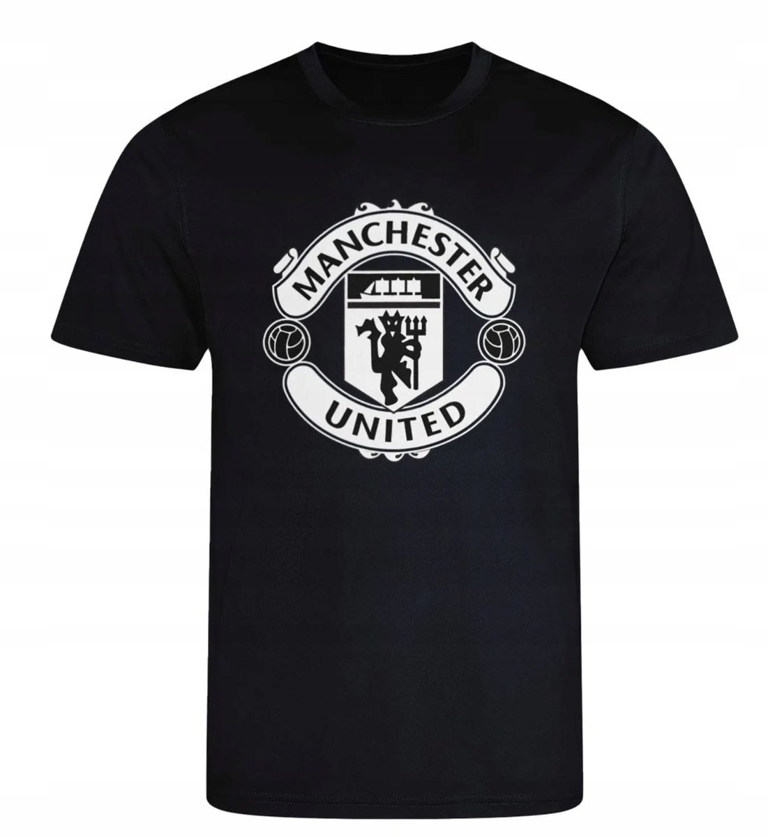 KOSZULKA Z NADRUKIEM MĘSKA ŚMIESZNA T-SHIRT MANCHESTER UNITED r. L