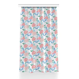 Gotowa zasłona na taśmę dekor 150x230 Jasne kwiaty, Fabricsy - Zasłony - miniaturka - grafika 1