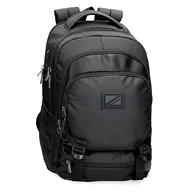 Torby na laptopy - Pepe Jeans Straps Plecak na notebooka 22.08L Czarny 30x46x16 cms Poliester z syntetyczną skórą, czarny, Mochila para Portátil Adaptable, Adaptacyjny plecak na laptopa - miniaturka - grafika 1