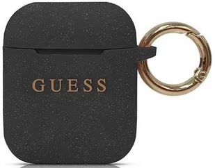 GUESS Guess Silicone Case etui do AirPods (czarne) GUACCSILGLBK - Akcesoria do słuchawek - miniaturka - grafika 4