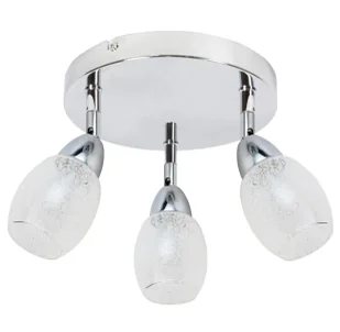 Okrągły srebrny plafon led - K521 Z2-P29 - Lampy sufitowe - miniaturka - grafika 1