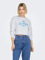 Bluzy damskie - ONLY Bluza 15304167 Biały Regular Fit - miniaturka - grafika 1