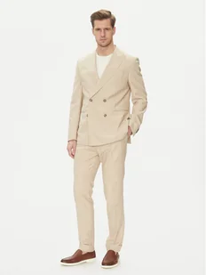 BOSS Garnitur C-Huge-2Pcs-Db-252 50540783 Écru Slim Fit - Garnitury - miniaturka - grafika 1