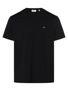 Gant - T-shirt męski, czarny - Koszulki męskie - miniaturka - grafika 1