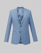 Marynarki męskie - marynarka do zestawu bairo błękit slim fit - miniaturka - grafika 1