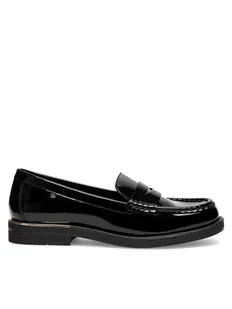 GINO ROSSI Mokasyny LUISA-112989 Czarny - Mokasyny damskie - miniaturka - grafika 1