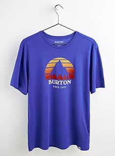 Koszulki męskie - Burton Męski T-shirt Underhill niebieski kobaltowy niebieski 44 20378105402 - grafika 1