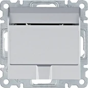 Wyłączniki światła i elektryczne - Wyłącznik hotelowy Hager LUMINA - srebrny mat - miniaturka - grafika 1