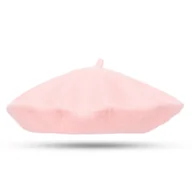 Moda i Uroda OUTLET - Beret Damski Francuski Wełniany Z Antenką Stylowy Premium Gładki Klasyczny - Ber-60 - miniaturka - grafika 1