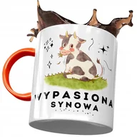 Kubki - Kubek Pomarańczowy Dla Synowej Żony Syna Prezent z Nadrukiem ze Zdjęciem + Opakowanie na prezent (wzór 04) - miniaturka - grafika 1