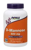 Suplementy naturalne - Now Foods D-mannoza 500 mg (240 kaps.) - miniaturka - grafika 1