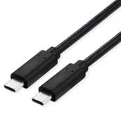 Kable USB - Kabel USB Roline ROLINE USB4 Gen3x2 Kabel C-C ST/ST 40Gbit/s 100W schwarz 0,5m - miniaturka - grafika 1