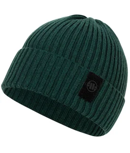 Czapka zimowa PIT BULL VELCRO LOGO zielona - Czapki damskie - miniaturka - grafika 1