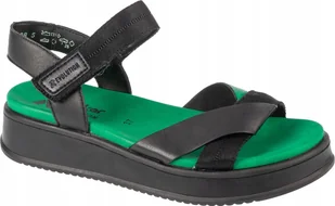 Rieker Rieker Sandals W0851-00 Czarne 37 - Sandały damskie - miniaturka - grafika 1