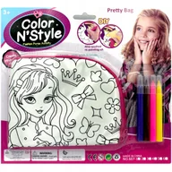 Piórniki - Piórnik do kolorowania we wzory księżniczka piórnik saszetka dla dziecka. - miniaturka - grafika 1