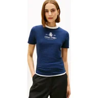 Koszulki i topy damskie - Tommy Hilfiger T-shirt VARSITY Slim Fit - miniaturka - grafika 1