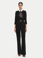Kombinezony - Elisabetta Franchi Kombinezon TU-047-52E2 Czarny Regular Fit - miniaturka - grafika 1