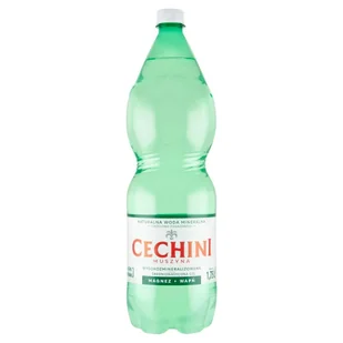 Cechini Muszyna Naturalna woda mineralna wysokozmineralizowana średnionasycona CO₂ 1,75 l - Desery dla dzieci - miniaturka - grafika 1