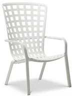 Fotele - D2.Design Fotel z podłokietnikami Folio biały 200590 - miniaturka - grafika 1