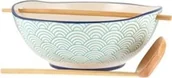 Miseczki i talerzyki dla dzieci - Typhoon Miska na ramen + pałeczki Creme World Foods / Typhoon - miniaturka - grafika 1