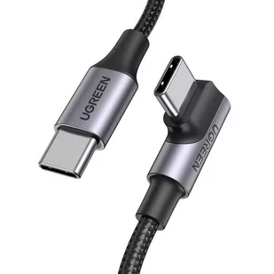 UGREEN Kabel USB-C do USB-C kątowy US334 5A PD 100W 1m czarny) - Kable USB - miniaturka - grafika 1