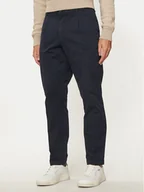 Spodnie męskie - Boss Spodnie materiałowe 50524390 Granatowy Regular Fit - miniaturka - grafika 1