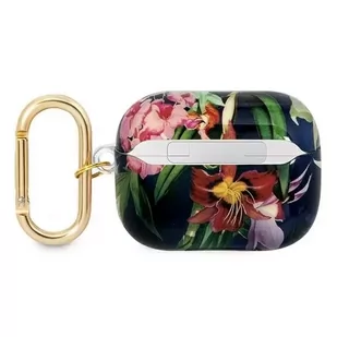Guess GUAPHHFLB AirPods Pro cover niebieski/blue Flower Strap Collection - Akcesoria do słuchawek - miniaturka - grafika 2