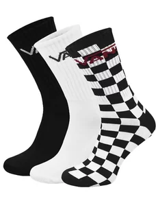 Zestaw wysokich skarpet VANS CLASSIC CREW SOCKS unisex- oldschool szachownica - Skarpetki męskie - miniaturka - grafika 1