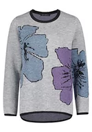 Swetry damskie - Betty Barclay Damski sweter 5747/1169, szary/petrol, 42 (DE) - miniaturka - grafika 1