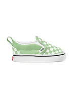 Buciki dla niemowląt - Vans Slippersy "Slip-On V" w kolorze zielonym - miniaturka - grafika 1