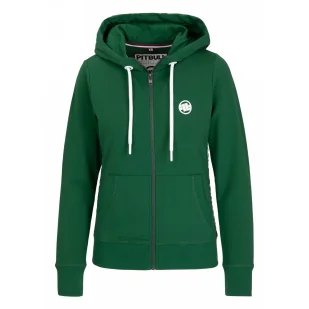 Bluza damska rozpinana PITBULL French Terry 330 La Deta '25 - Leaf Green M (36) - Odzież taktyczna i umundurowanie - miniaturka - grafika 1