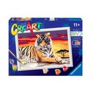 Zabawki kreatywne - Ravensburger CreArt dla dzieci: Tygrys - - miniaturka - grafika 1