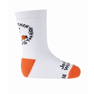 Skarpety dziecięce (dwupak) Jack Wolfskin SMILEYWORLD SOCK CL C K white/mint leaf - 28-30 - Skarpetki dla dzieci - miniaturka - grafika 1