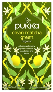 Pukka Herbs Herbata o smaku cytrynowym z mniszkiem i pokrzywą Clean Matcha - 2877-0 - Suplementy naturalne - miniaturka - grafika 1