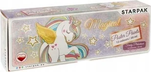 Starpak Farby plakatowe 12 kolorów szkolne Unicorn - Przybory szkolne - miniaturka - grafika 1