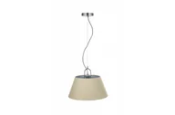Lampy sufitowe - Lampa wisząca KASEL E27 - chrom/kremowy - miniaturka - grafika 1