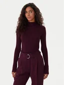 Swetry damskie - BOSS Golf Foliora 50549166 Fioletowy Slim Fit - miniaturka - grafika 1