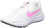 Trampki damskie - Nike Damskie trampki W Revolution 6 Nn, Biały Różowy Zaklęcie Skamieniałość Kamień Czarny, 35.5 EU - miniaturka - grafika 1