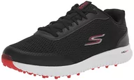 Buty sportowe męskie - Skechers Max Fairway 3 Arch Fit Spikeless męskie buty do golfa Sneaker, czarny czerwony, 41.5 EU - miniaturka - grafika 1