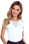 Koszulki i topy damskie - Koszulka damska Alessia biała M - miniaturka - grafika 1