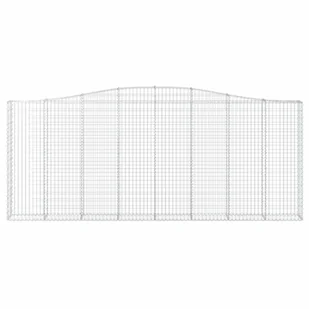 VIDAXL Kosze gabionowe, 2 szt, 400x30x160/180 cm, galwanizowane żelazo - Ogrodzenia - miniaturka - grafika 5