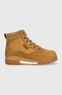 Fila workery GRUNGE damskie kolor brązowy na platformie - Botki damskie - miniaturka - grafika 1