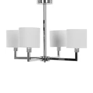 Lampy sufitowe - Beliani Lampa wisząca biała SHAPKINA - miniaturka - grafika 1