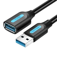 Kable komputerowe i do monitorów - Kabel przedłużający USB 3.0 męski do żeński Vention CBHBH 2m (czarny) - miniaturka - grafika 1
