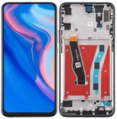Części serwisowe do telefonów - Oryginalny wyświetlacz LCD + ekran dotykowy Huawei P SMART Z STK-LX1 (Regenerowany) Ramka Czarny - miniaturka - grafika 1