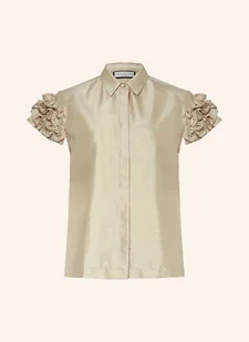 Sem Per Lei Koszula Z Falbankami beige - Moda i Uroda OUTLET - miniaturka - grafika 1
