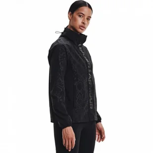 Damska bluza treningowa z nadrukiem UNDER ARMOUR UA Rush Woven Print FZ - Kurtki i kamizelki sportowe damskie - miniaturka - grafika 1